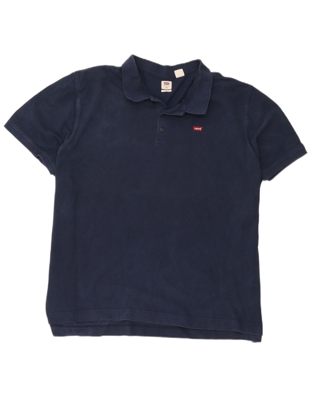 Camisa polo masculina padrão Levi's 4XL algodão azul marinho
