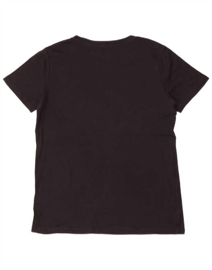 Camiseta feminina EDDIE BAUER UK 18 XL algodão preto