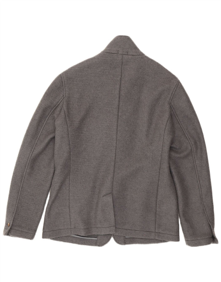Jaqueta blazer masculina Sun68 com 5 botões Reino Unido 42 XL lã cinza