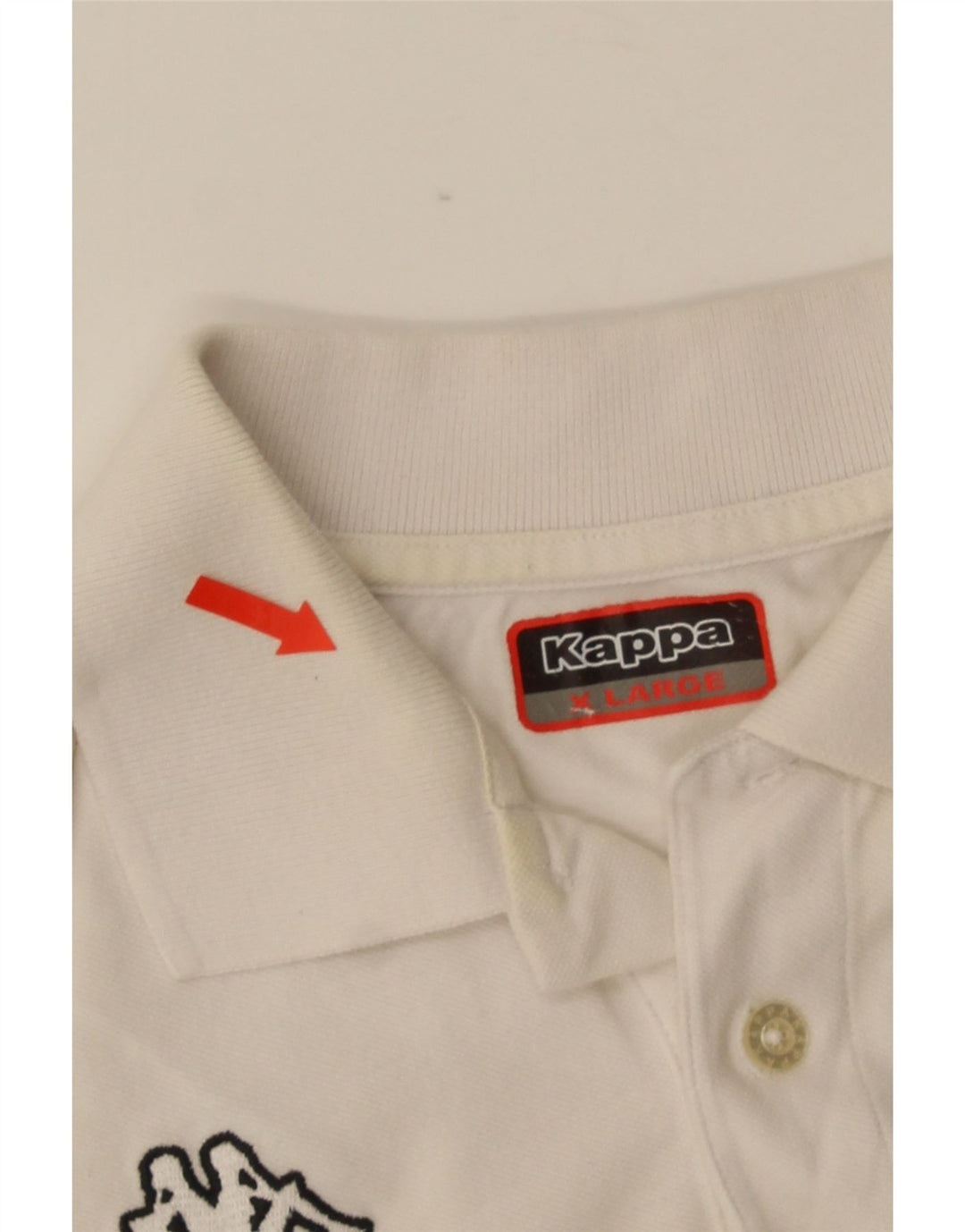 Camisa polo masculina Kappa XL algodão branco