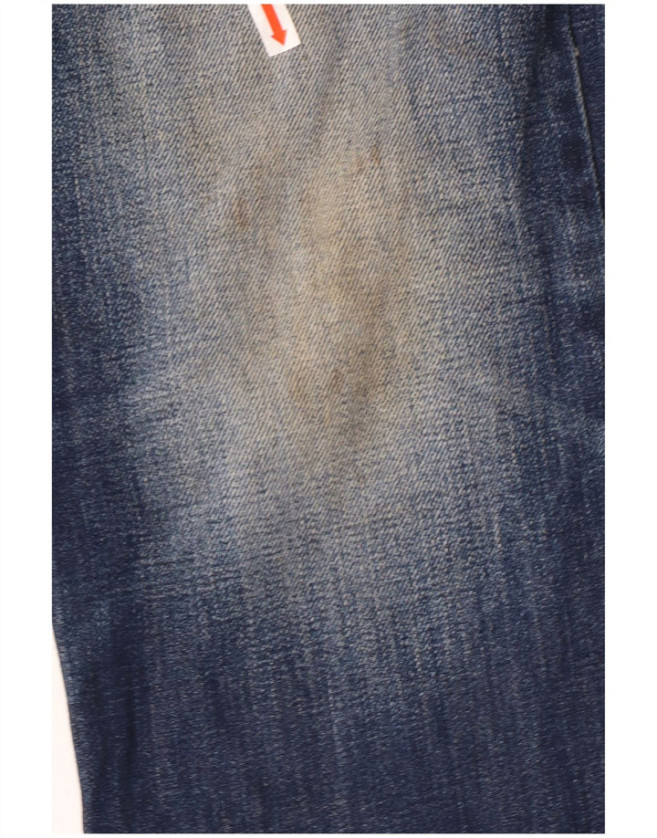 Fat Face Masculino Regular Fit Bootcut Jeans W32 L30 Algodão Azul