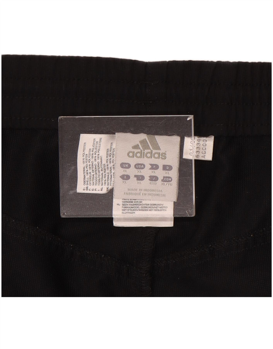 Shorts esportivos masculinos Adidas XL preto poliéster