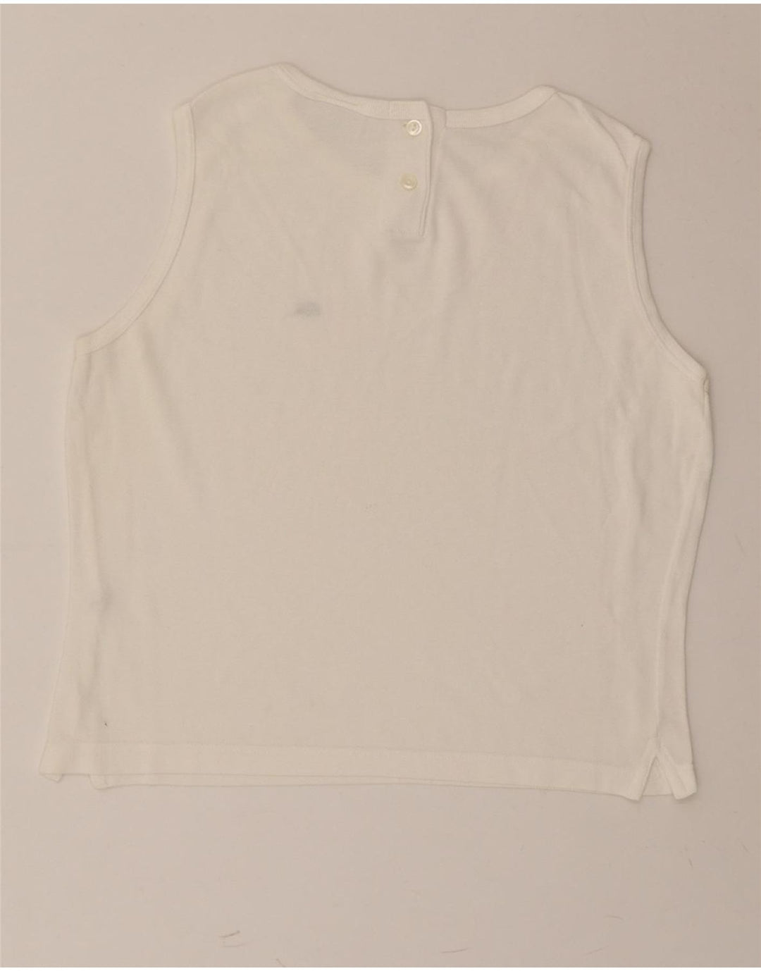 Colete feminino LACOSTE tamanho superior 44 grande algodão branco