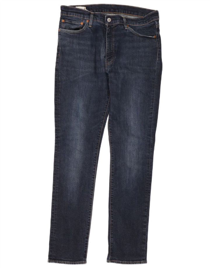 Levi's Masculino 511 Slim Jeans W36 L34 Azul Marinho Algodão