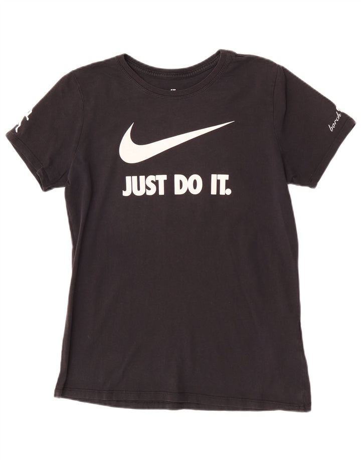 Camiseta Nike Masculina Athletic Cut Graphic Top Médio Algodão Preto