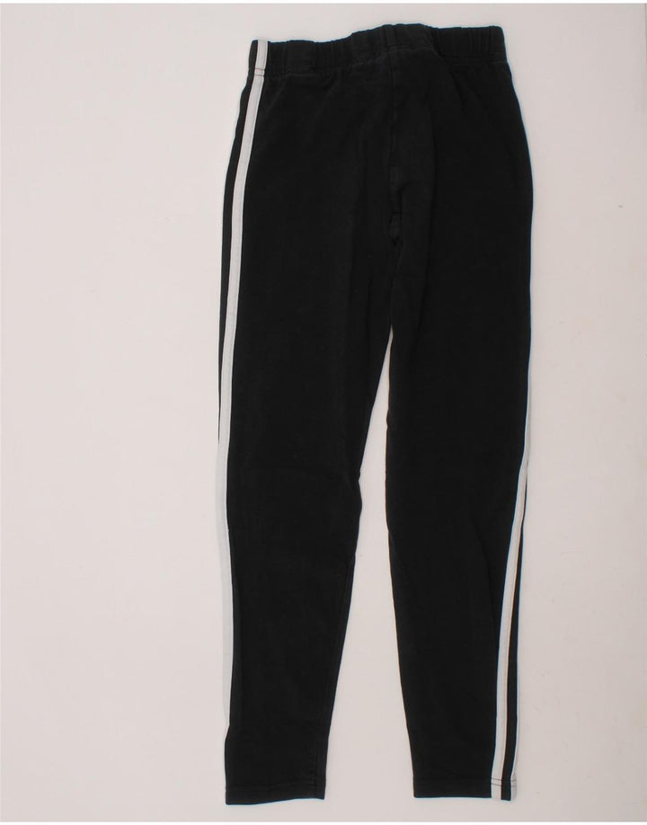 ADIDAS Girls Leggings 11-12 Years Black Cotton Vintage Adidas and Second-Hand Adidas from Messina Hembry 