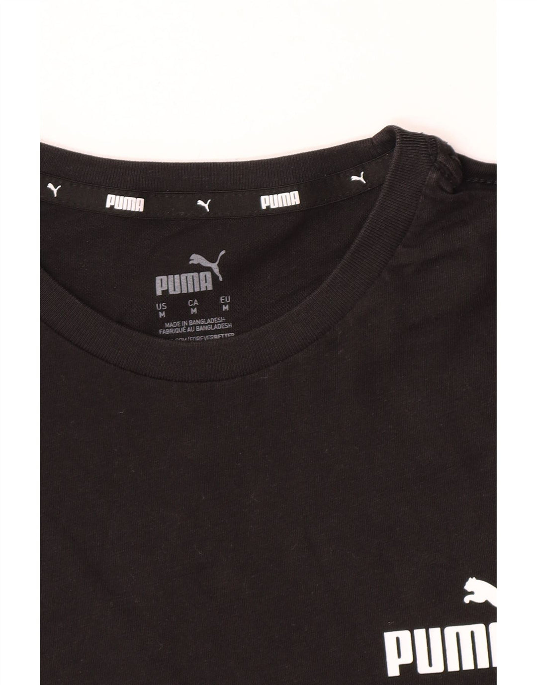 Puma Camiseta Masculina Top Médio Preto