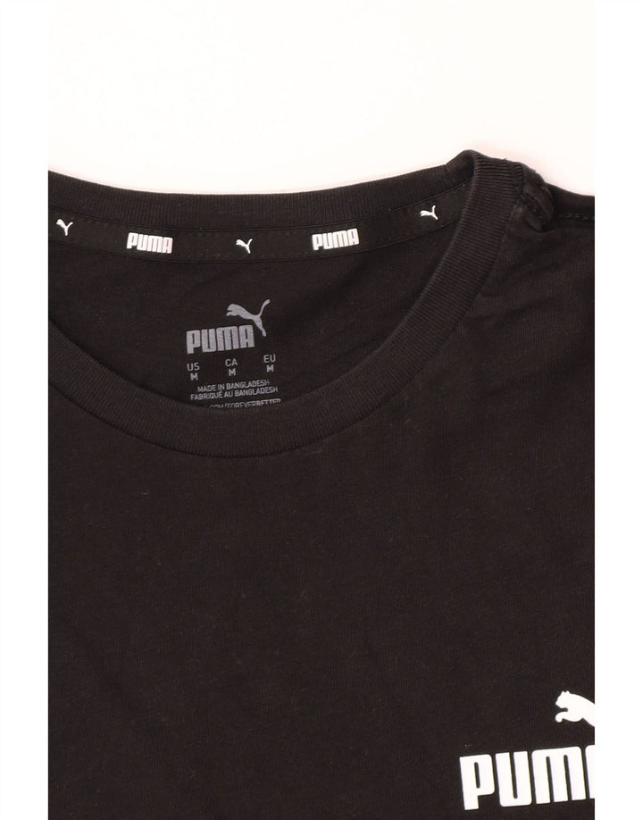 Puma Camiseta Masculina Top Médio Preto