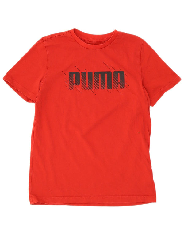 Camiseta Puma Boys Graphic Top 11-12 Anos Algodão Vermelho