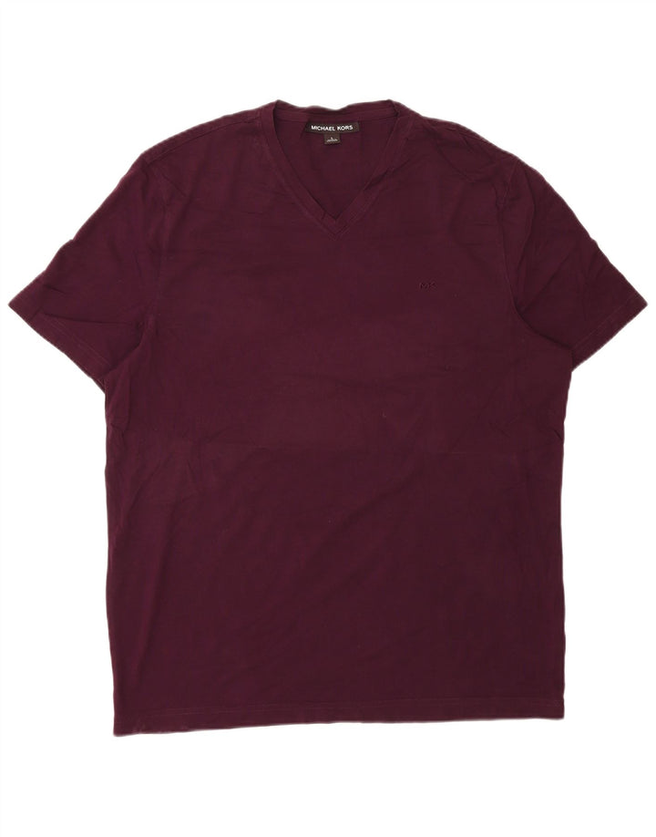 Camiseta masculina MICHAEL KORS grande Borgonha