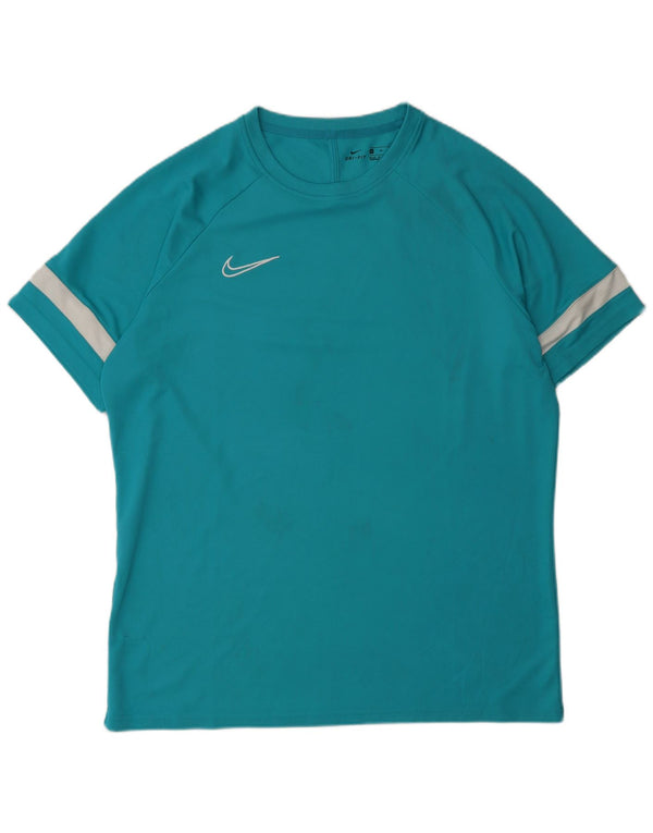 Nike Mens Dri Fit T-Shirt Top XL Blue Colourblock