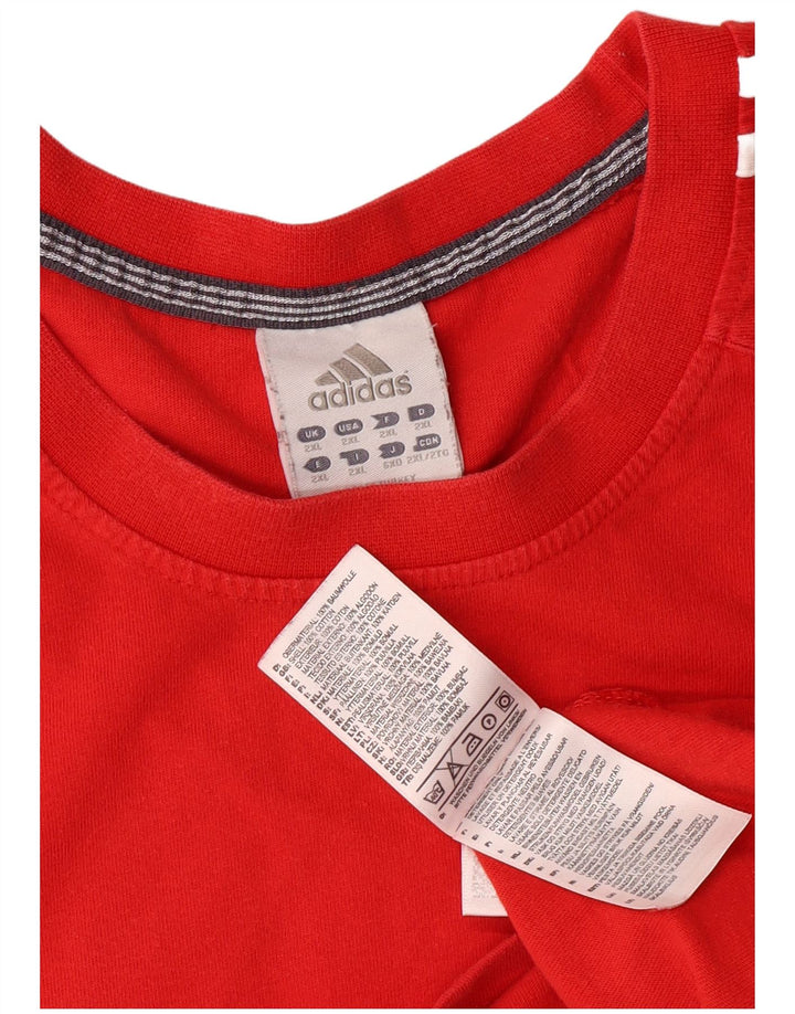 Camiseta masculina Adidas Top 2XL algodão vermelho