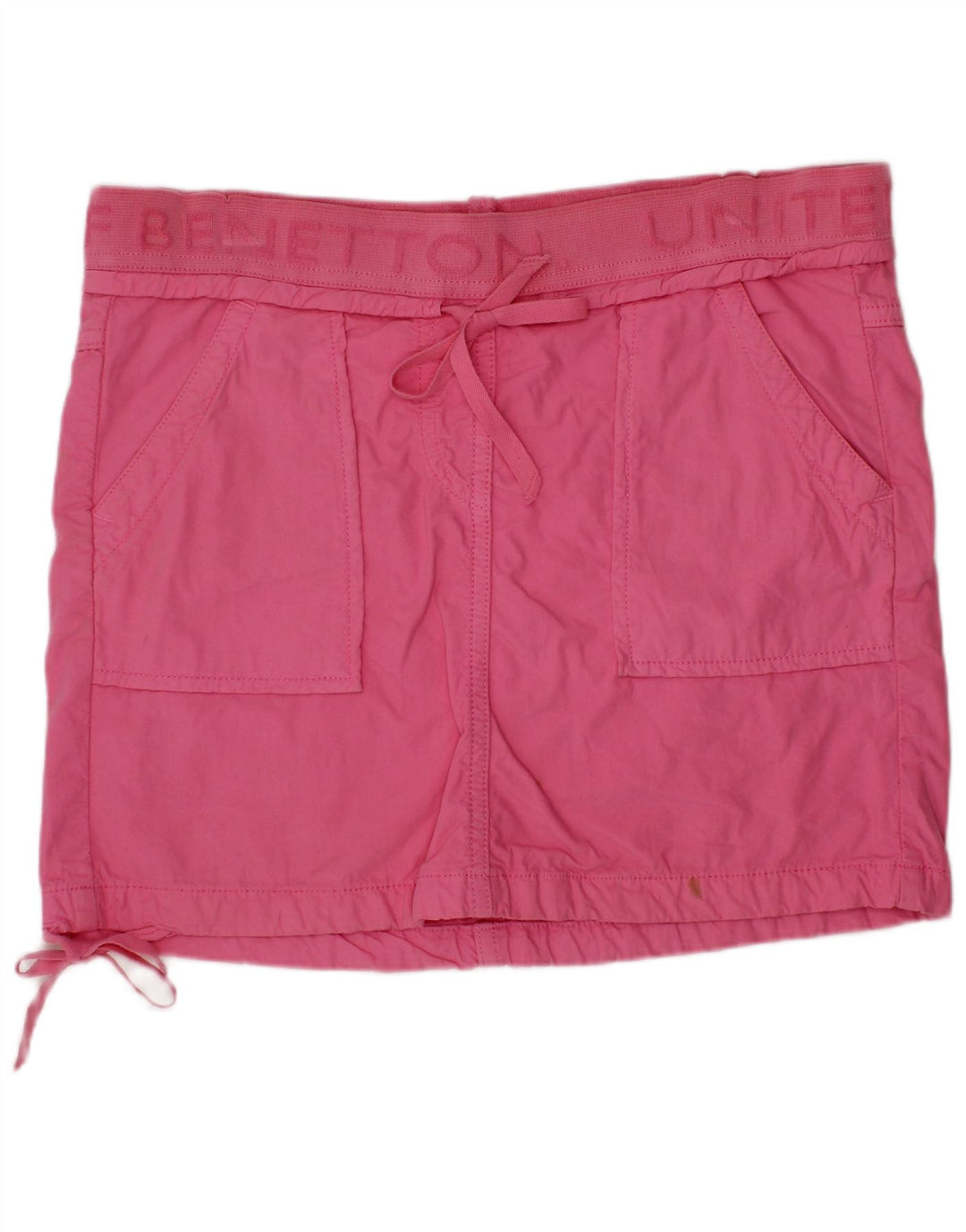 BENETTON Meninas Saia reta gráfica 13-14 anos W28 rosa