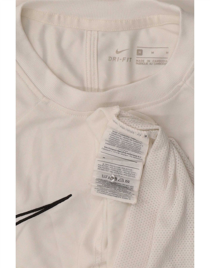 Camiseta masculina Nike Top médio branco poliéster esportivo