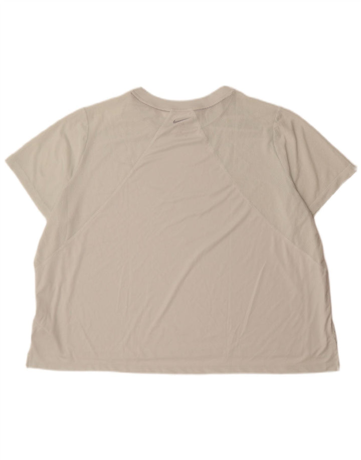 Camiseta masculina Nike Dri Fit Top 3XL poliéster branco