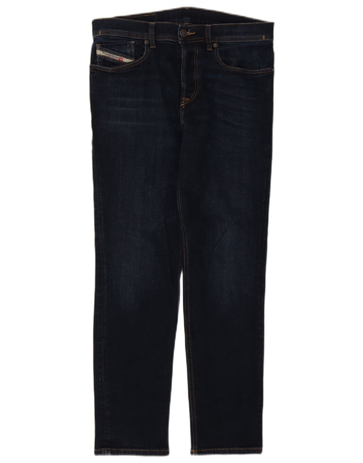 Jeans Slim Feminino Diesel W30 L30 Azul Marinho Algodão