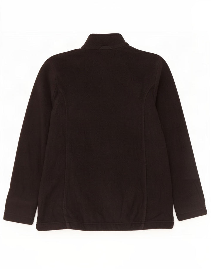 Jaqueta de lã feminina Jack Wolfskin Reino Unido 12 poliéster preto médio