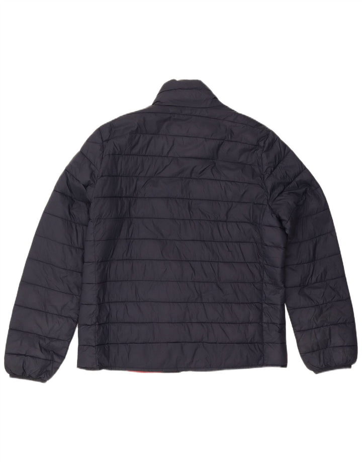 CREW CLOTHING Jaqueta acolchoada masculina Reino Unido 38 Nylon azul marinho médio