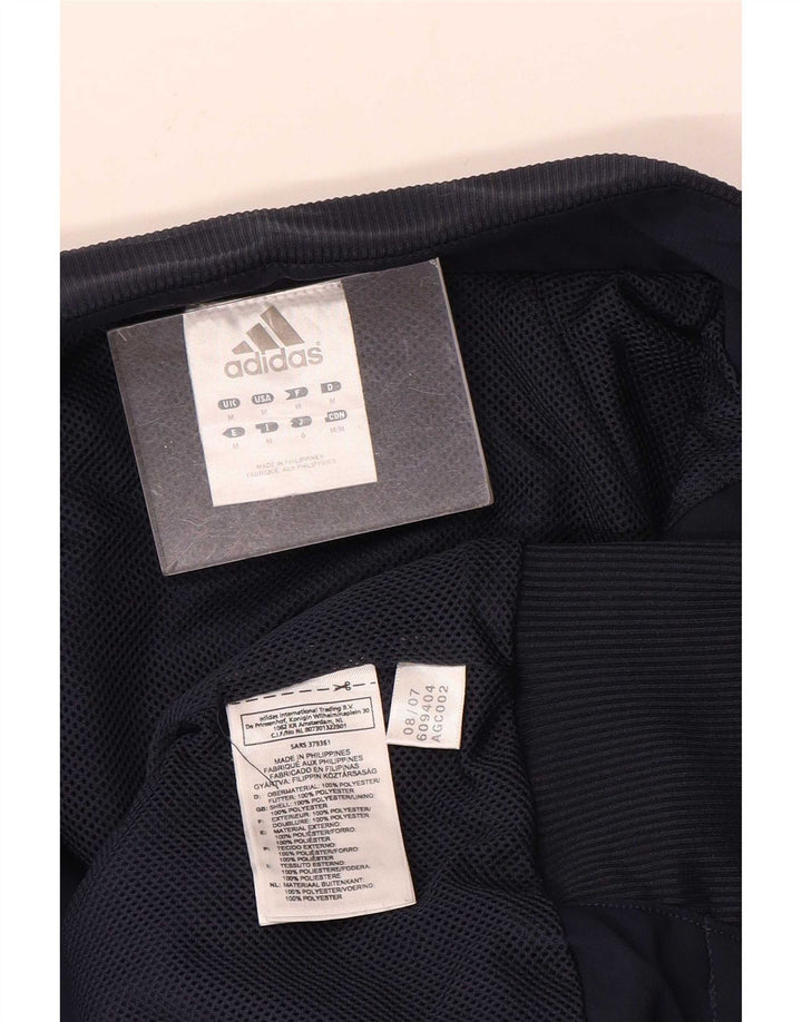 Adidas Mens Graphic Tracksuit Top Jacket Médio Azul Marinho Colorblock