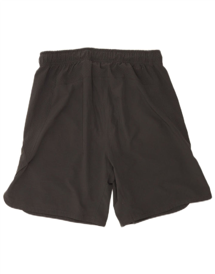 Shorts esportivos Nike masculinos Dri Fit Graphic cinza médio poliéster