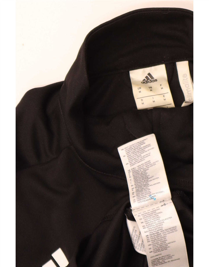 Adidas Mens Climalite Tracksuit Top Jacket Médio Preto Poliéster