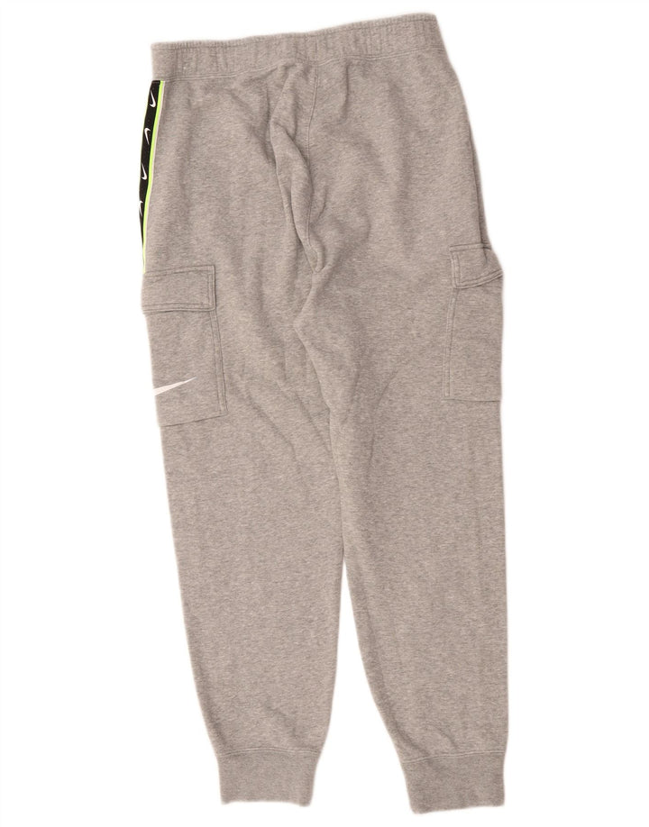 Calça de treino masculina NIKE Graphic Cargo cinza médio algodão colorblock