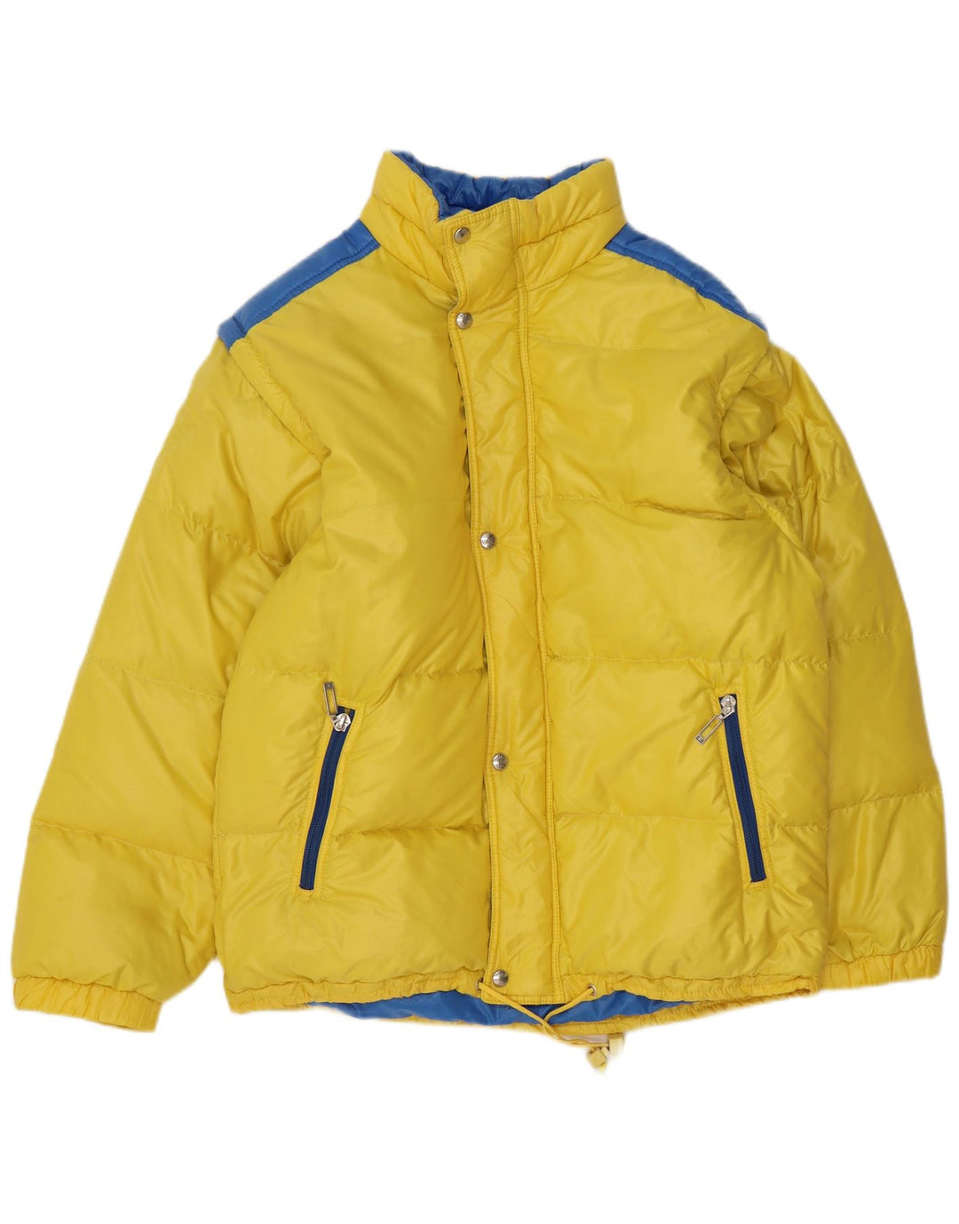 Jaqueta acolchoada masculina Trissi IT 50 grande colorblock amarelo nylon