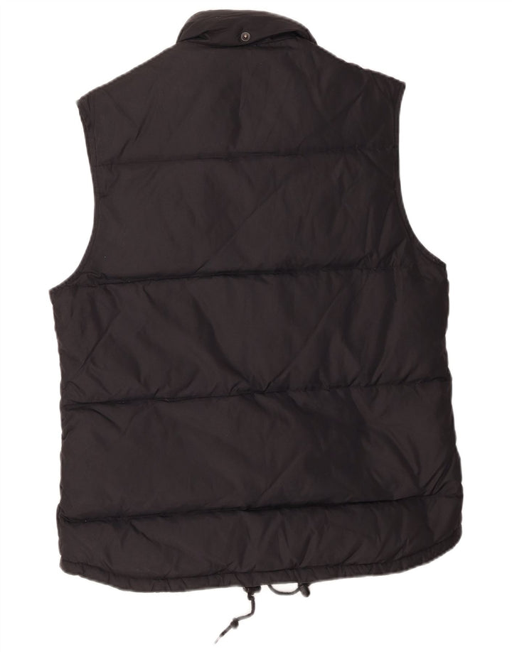 Jigsaw Womens acolchoado Gilet UK 14 grande preto