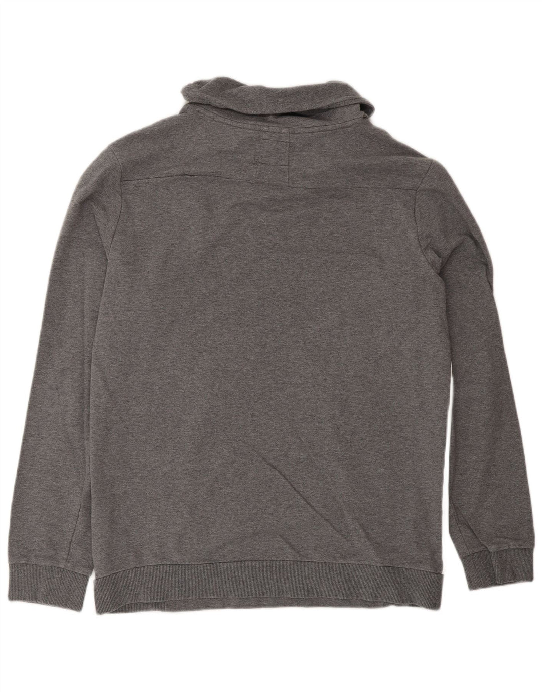 Moletom feminino Guess Jumper IT 42 algodão colorblock cinza médio