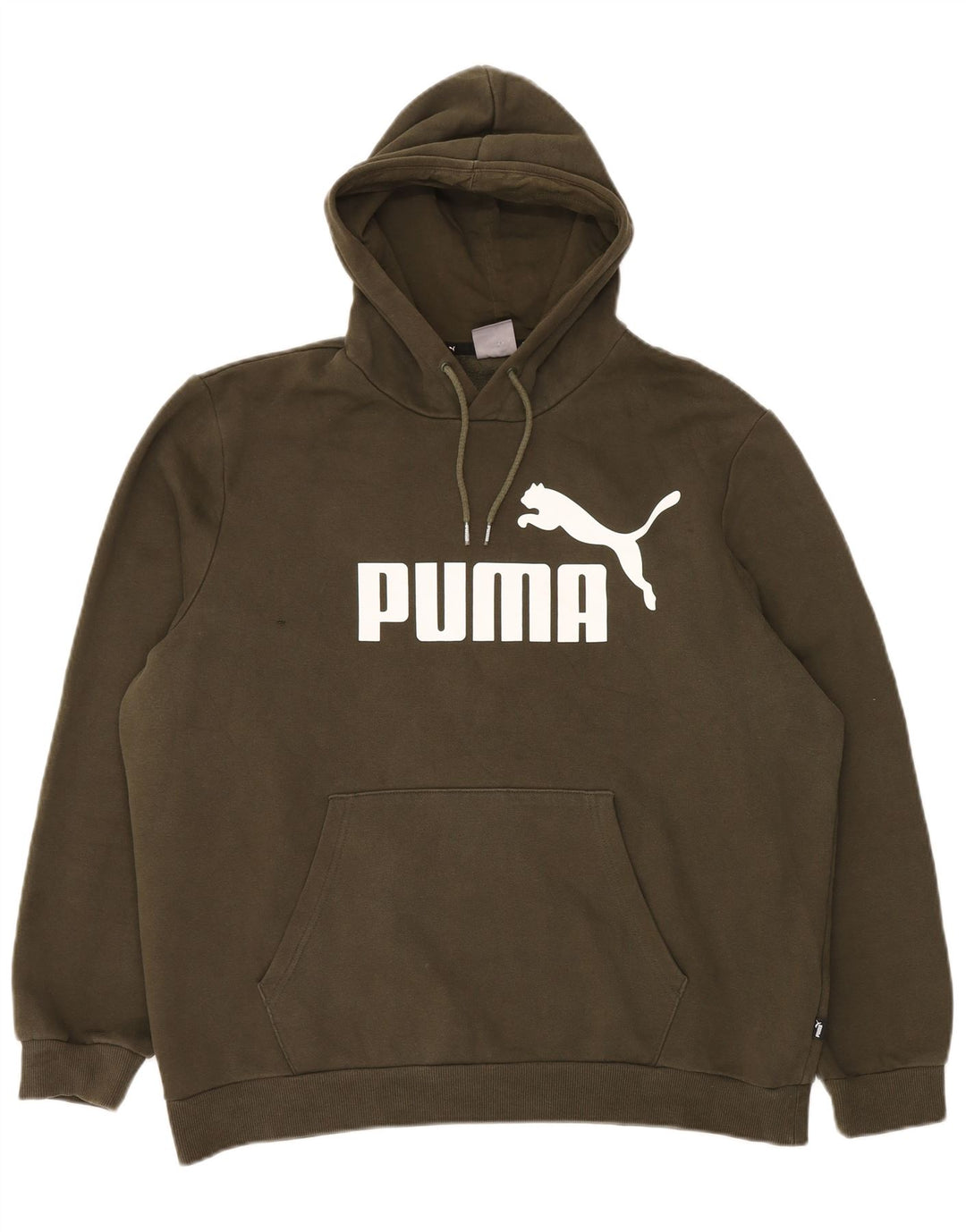 Puma masculino gráfico moletom com capuz XL algodão cáqui