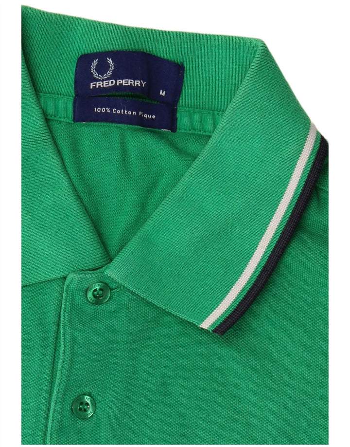 Camisa polo masculina Fred Perry algodão verde médio