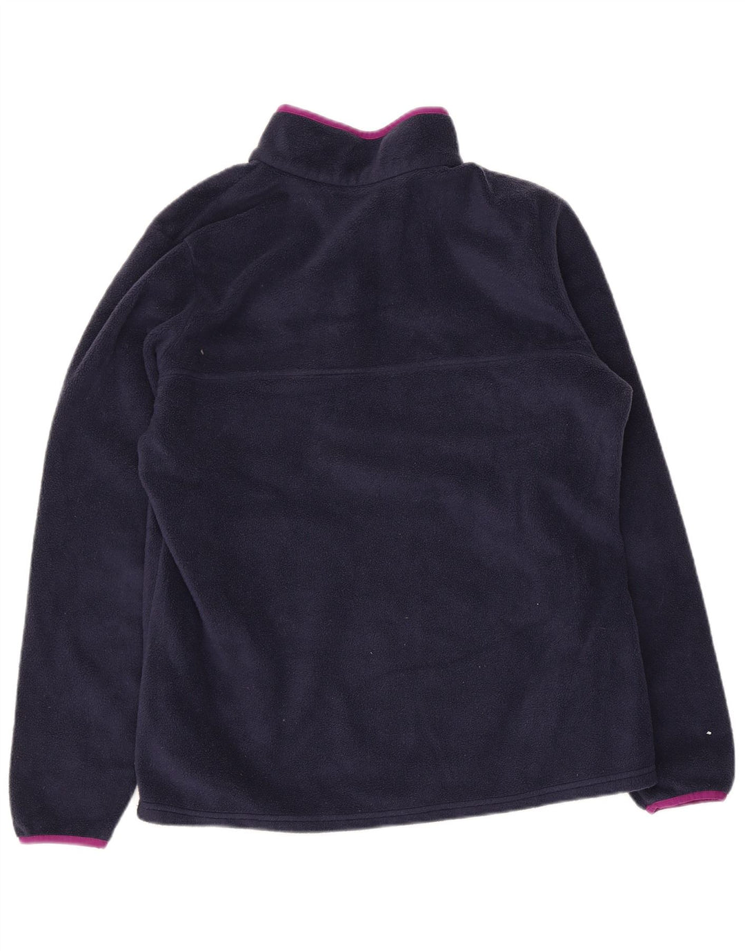 Suéter feminino de lã com gola redonda Columbia Reino Unido 16 grande azul marinho poliéster