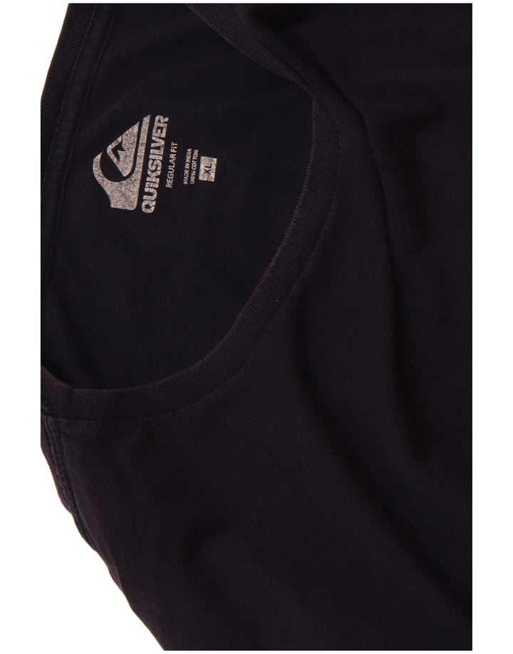 Camiseta masculina com estampa regular QUIKSILVER XL azul marinho algodão