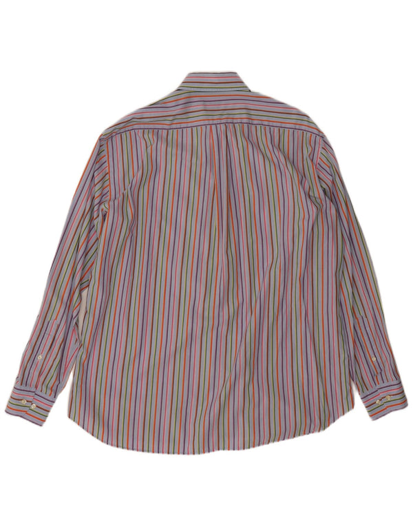 Camisa masculina Brooksfield tamanho 43 grande algodão listrado multicolorido