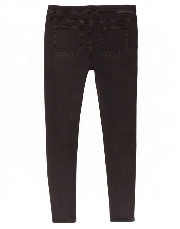 Calça jeans feminina Marks & Spencer UK 18 XL W34 L28 algodão preto