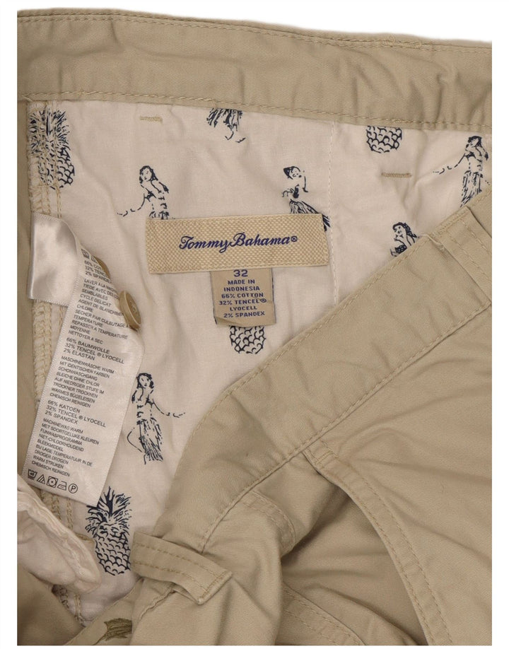 Shorts Chino Masculino Tommy Bahama W32 Algodão Bege Médio