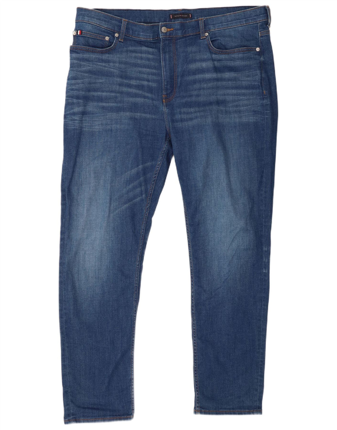 Tommy Hilfiger Masculino Bleecker Slim Jeans W40 L32 Azul Algodão
