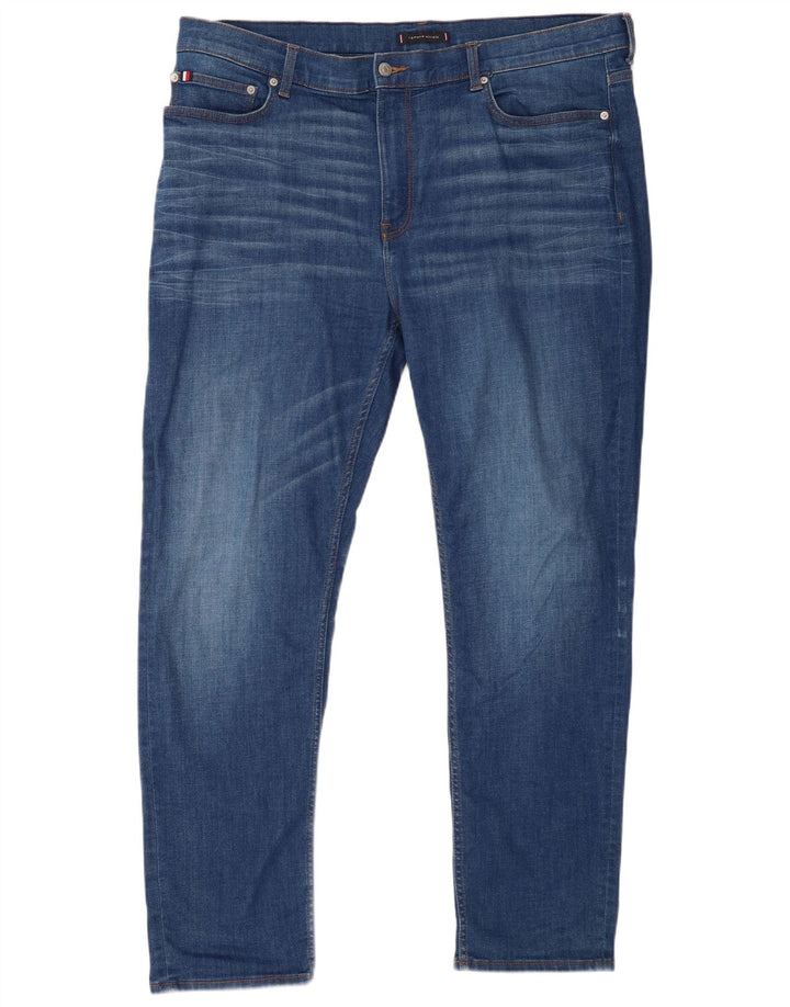 Tommy Hilfiger Masculino Bleecker Slim Jeans W40 L32 Azul Algodão