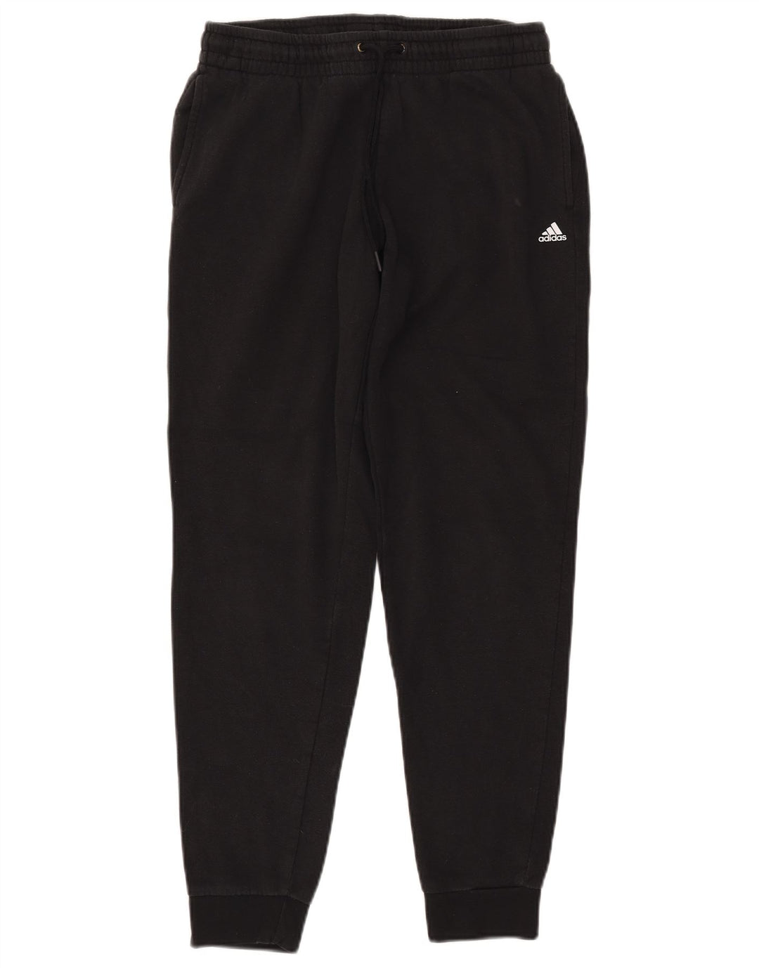 ADIDAS Womens Golf Tracksuit Calças Joggers UK 10 Pequeno Algodão Preto