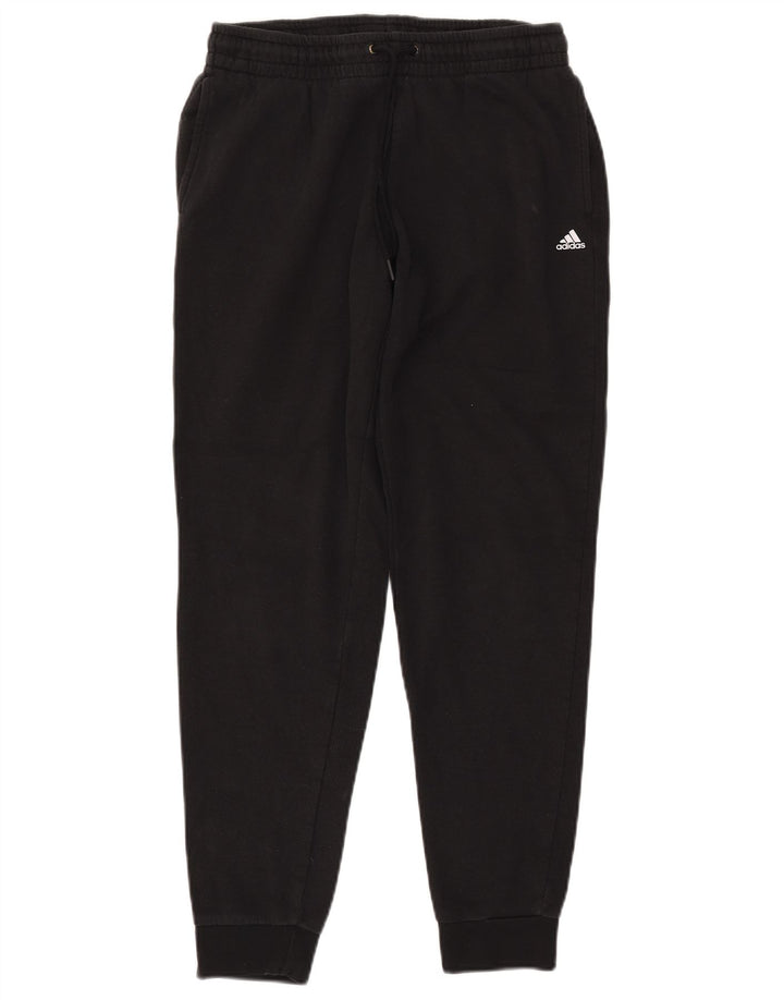 ADIDAS Womens Golf Tracksuit Calças Joggers UK 10 Pequeno Algodão Preto