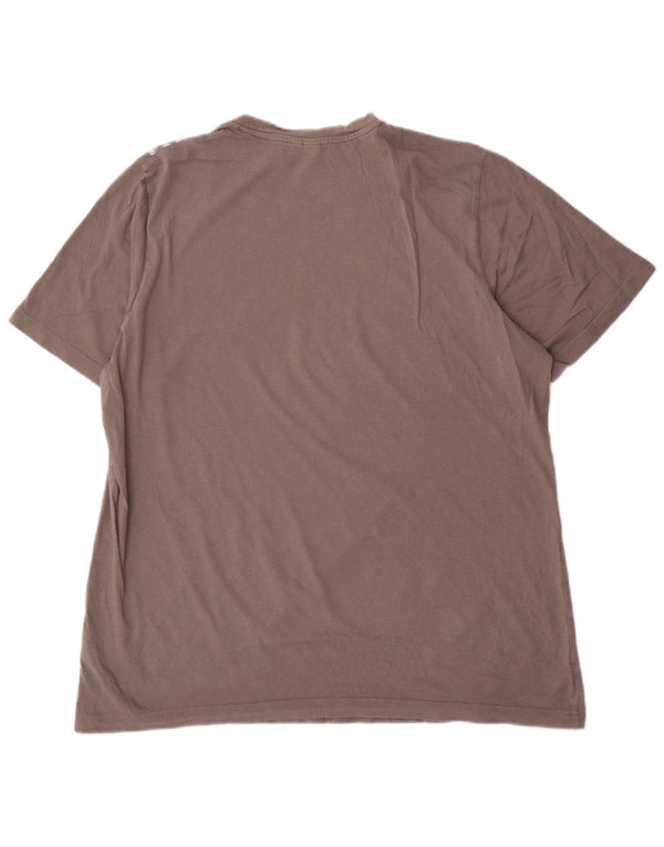 Camiseta masculina Adidas Top XL algodão marrom