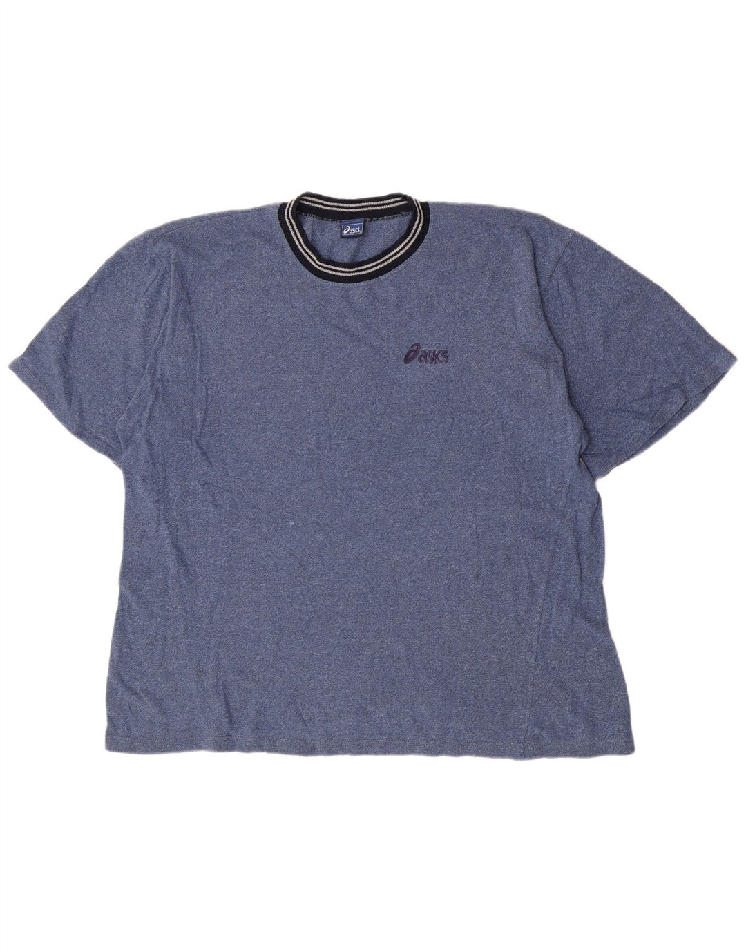 Camiseta masculina Asics Top grande azul manchado