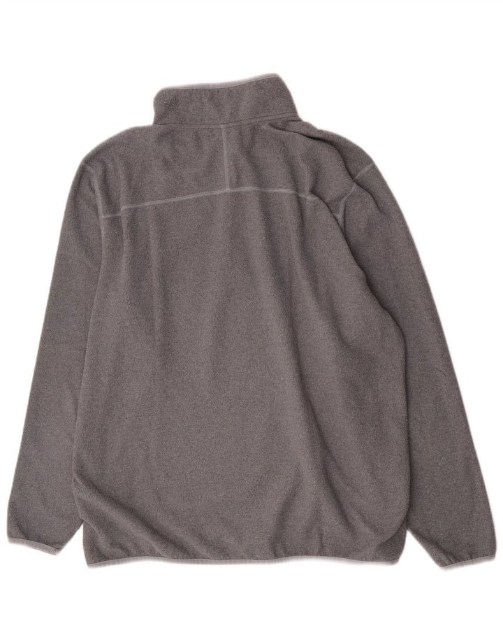 Suéter de lã masculino The North Face com zíper e gola 2XL poliéster cinza