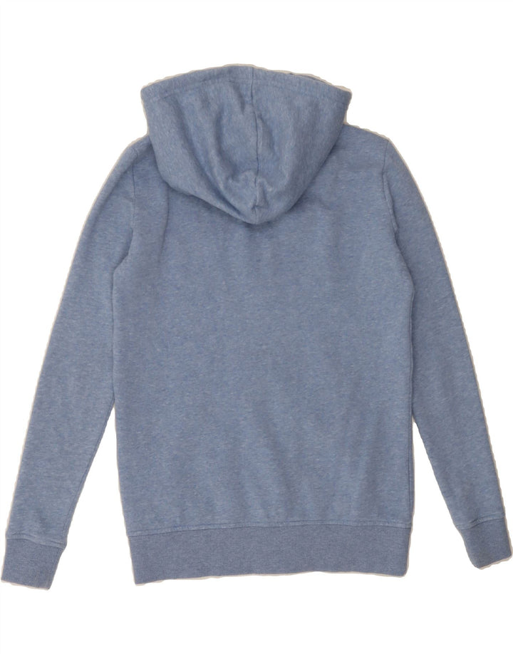 TOMMY HILFIGER Womens Zip Hoodie Sweater UK 2 2XS Blue Cotton Vintage Tommy Hilfiger and Second-Hand Tommy Hilfiger from Messina Hembry 