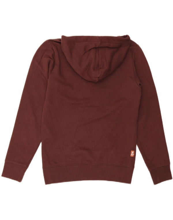 REPLAY Mens Hoodie Jumper Small Brown Cotton