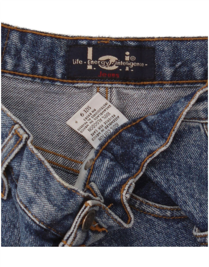 Shorts jeans feminino L.E.I US 9 médio W30 algodão azul