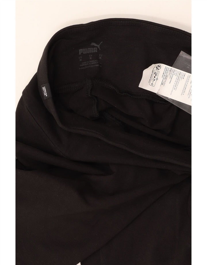 PUMA Womens Graphic Leggings UK 14 Medium  Black Cotton Vintage Puma and Second-Hand Puma from Messina Hembry 