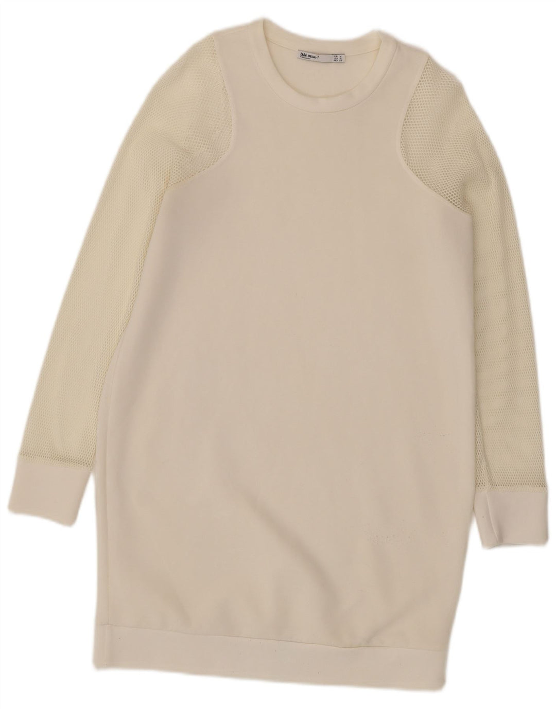Vestido suéter feminino Zara UK 12 médio off white