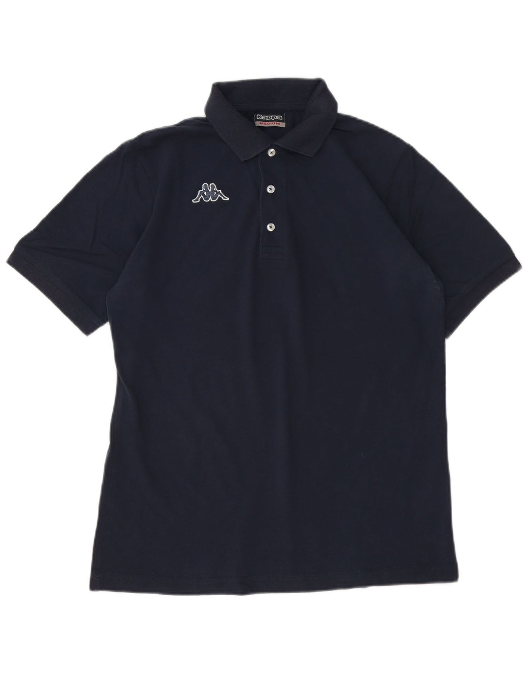 Camisa polo masculina Kappa de algodão azul marinho médio