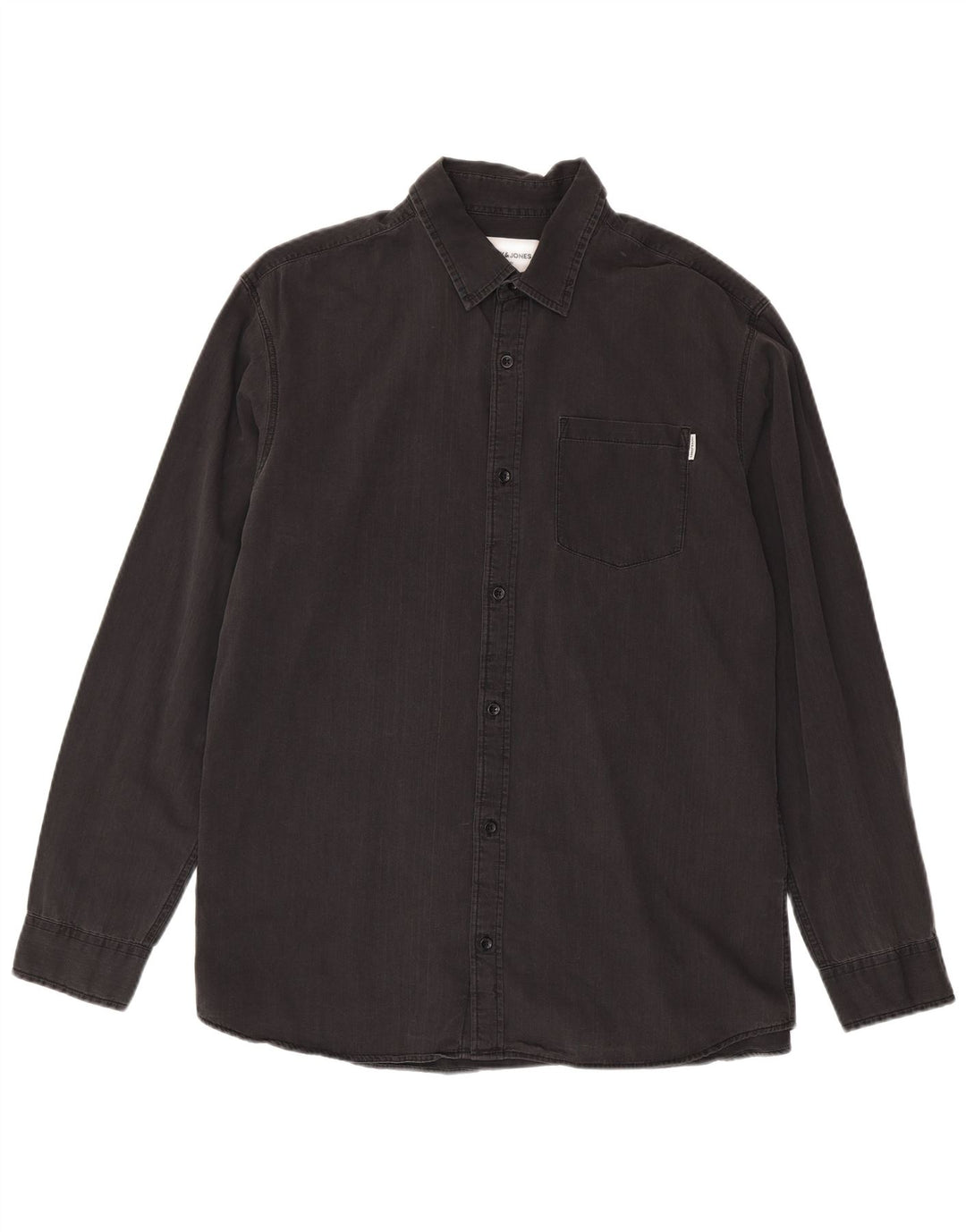 Camisa jeans masculina Jack & Jones XL cinza algodão